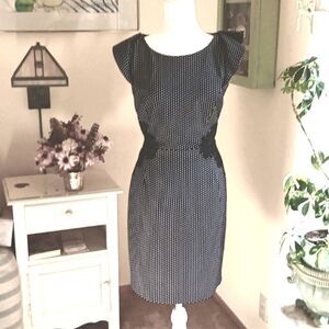 Elle Knit Dress With Lace Embellishments